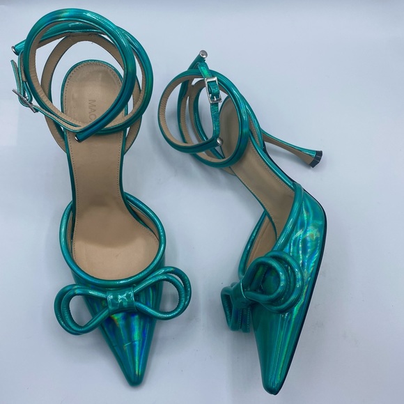 Mach & Mach - Bow Ankle Strappy Heel - Authentic - New w/o Box - Picture 6 of 14